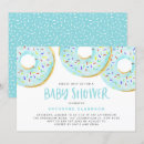 Search for blue doughnut baby shower invitations Cute