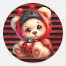 Search for ladybug girl stickers Black