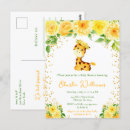 Search for giraffe baby shower postcards Gender neutral