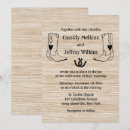 Search for cowboy hat wedding invitations Wood