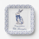 Search for blue and white rabbit plates Chinoiserie