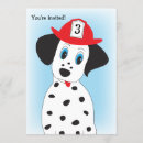 Search for fireman 1st birthday invitations Dalmatian