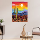 Search for southwestern posters Desert sunset