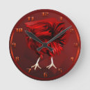Recherche de coq rouge horloges Oiseaux