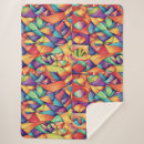 Search for colorful abstract blankets Floral