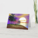 Search for palm tree birthday cards Island