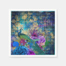 Recherche de paon serviettes Vintage
