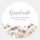 Search for watercolor graduation stickers Purple