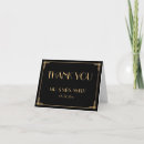 Search for great gatsby thank you cards Black