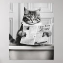Search for cat reading posters Cute