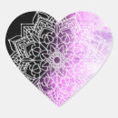 Search for heart mandala stickers Purple