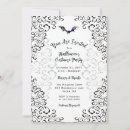 Recherche de damask halloween invitations Noir