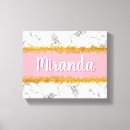 Search for pink marble canvas prints Girly