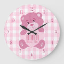 Search for cute teddy bear clocks Girly