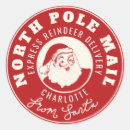 Search for santa claus father christmas stickers North pole
