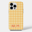 Search for yellow gingham iphone cases Plaid