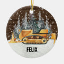Search for construction vehicle ornaments Bulldozer