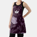 Search for purple glitter aprons Elegant