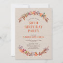 Search for autumn 70th birthday invitations Floral