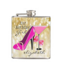 Search for 21st birthday flasks Girly