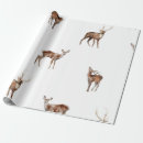 Search for stag wrapping paper Watercolor