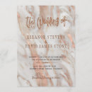 Search for marble and rose gold wedding invitations Luxury