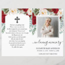 Search for red funeral programs In loving memory