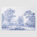 Search for blue toile tissue paper Vintage