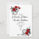 Search for black red gold wedding invitations Classic