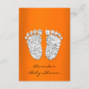 Search for orange silver invitations Metallic