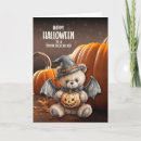 Search for children halloween cards Teddy bear