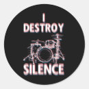 Search for silence stickers Drummer