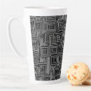 Search for black and white square pattern mugs Lines