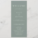 Search for minimalist wedding programs Rustic