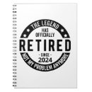 Search for retirement notebooks Retired