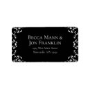 Search for swirl return address labels Black