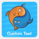 Search for cartoon fish stickers Blue