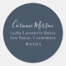 Search for elegant blue return address labels Rustic