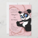 Search for cartoon panda birthday invitations Kids
