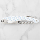 Search for corkscrew bottle openers Blue and white