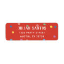 Search for kids birthday return address labels Bright