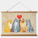 Search for cute cat tapestries Watercolor