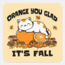 Search for autumn cat stickers Leaves