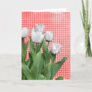 Recherche de tulipe rouge et blanche cartes postales Printemps