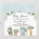 Search for animal baby boy shower invitations A little wild one