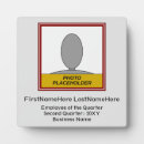 Search for recognition plaques Employee