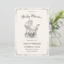Recherche de cheval et chariot invitations Vintage