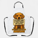 Search for dog lover aprons Cute