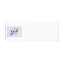 Search for floral swirl return address labels Purple