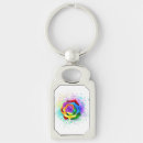 Search for rainbow roses keychains Flower